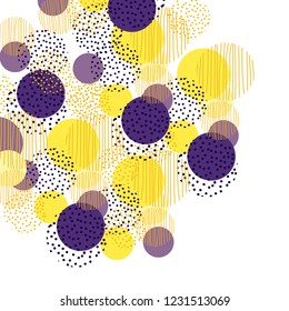 Vintage style circle geometry background. Vector illustration surface design for print and web