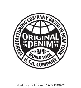 Vintage Style Circular Logo Design template. Vector illustration.