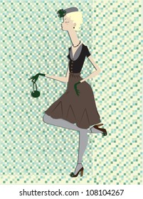 Vintage Style Classy Woman