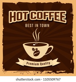 Vintage style, Coffee House Menu Card Design. 