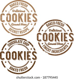 Vintage Style Cookies Bakery Stamp