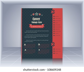 Vintage Style Cover Vector Template