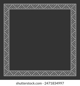 Marco decorativo estilo Antiguas. Ilustración vectorial