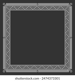 Vintage style Decorative frame. Vector illustration