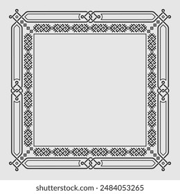 Vintage style Decorative frame. Vector illustration
