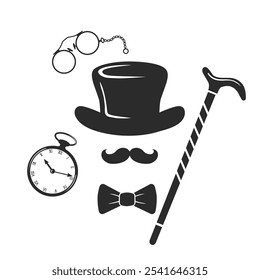 Vintage style design hipster gentleman icon vector illustration