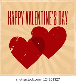 Vintage style design for Valentine's Day.
