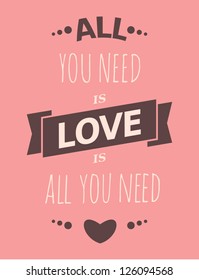 Vintage style design for Valentine's Day.