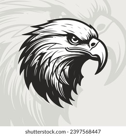 Adlerlogo im Vintage-Stil