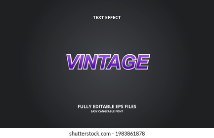 vintage style editable text effect