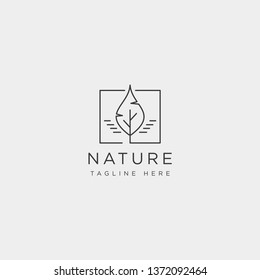 vintage style elements for labels and badges for beauty, health care, cosmetics, spa and wellness, line simple logo template vector