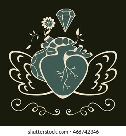 Vintage style emblem