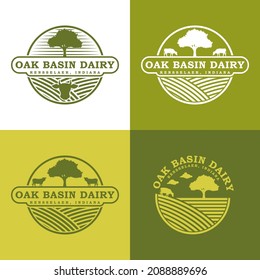 Vintage Style Farming Logo Design