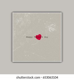 Vintage style Father's Day card