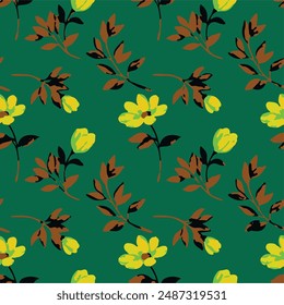 Vintage, Style,  Floral Pattern,Background, Spring Floral, Classic Dainty Floral, Seamless, Print, Design,