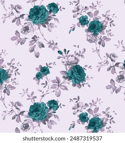 Vintage, Style,  Floral Pattern,Background, Spring Floral, Classic Dainty Floral, Seamless, Print, Design,