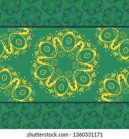 Vintage style floral patterns as decorative ornamental background.