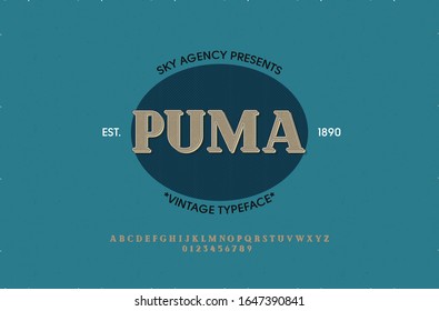 puma style font