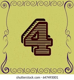 vintage style font alphabet typeface lettering  4