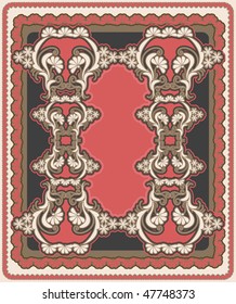 Vintage style frame, full scalable vector graphic for easy editing and color change