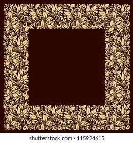 vintage style - frame for text with stylized pattern