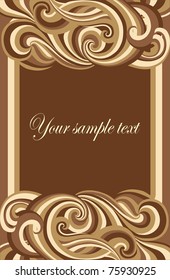 vintage style - frame for text with stylized pattern
