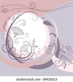 vintage style - frame for text with stylized pattern