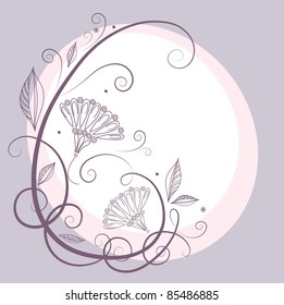 vintage style - frame for text with stylized pattern