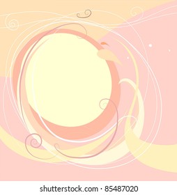 vintage style - frame for text with stylized pattern