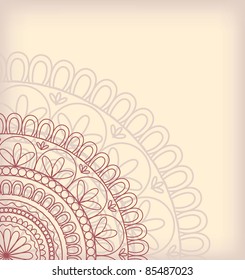 vintage style - frame for text with stylized pattern