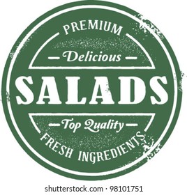 Vintage Style Fresh Salad Stamp