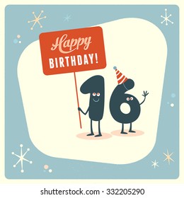 11 Funny 16th birthday cartoons Images, Stock Photos & Vectors ...