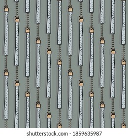 vintage style glass balls colorful festive winter holiday decorative vector seamless pattern on light green background