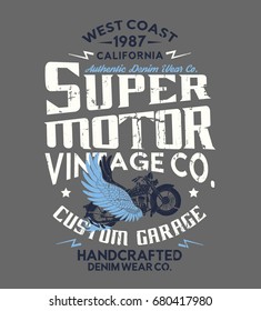 vintage style graphic design as vector for tee print