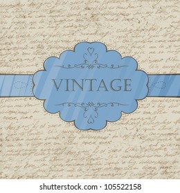 Vintage style greeting card. Vector, EPS 10.