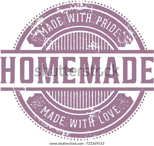 Vintage Style Homemade\
Product Label