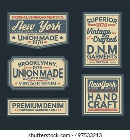 vintage style label vector pack