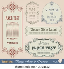 vintage style labels