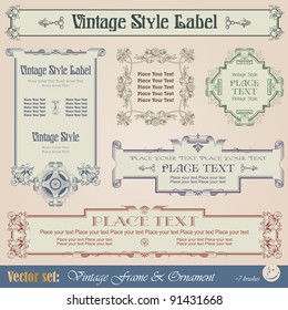 vintage style labels