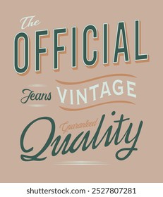 Vintage style lettering illustration. Art for t-shirt prints, decoration, etc.