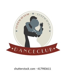 Vintage style logo dance