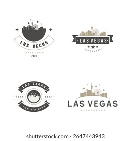 Vintage Style Logos for Las Vegas