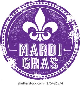 Vintage Style Mardi Gras Celebration Stamp