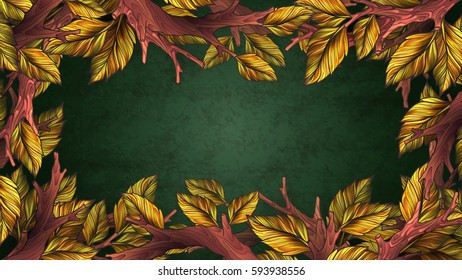 Vintage style natural background or frame