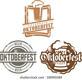 Vintage Style Oktoberfest Beer Festival Graphics