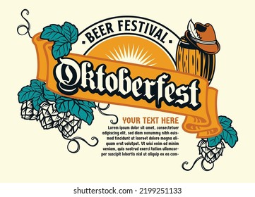 Vintage Style of Oktoberfest Design