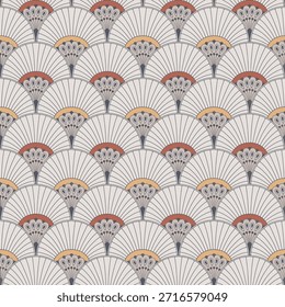 Estilo Vintage Padrão orgânico - Tons terrosos silenciados