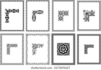 Vintage Style Ornamental Frames and Borders