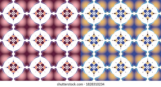 vintage style pattern for interior decoration like Zellige