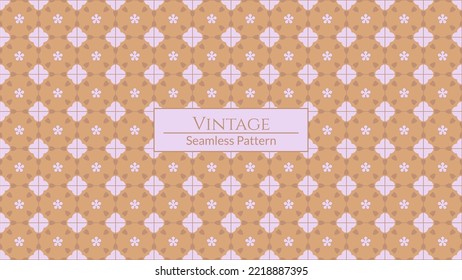 Vintage style pattern. Vector seamless vintage pattern style floor textured background.